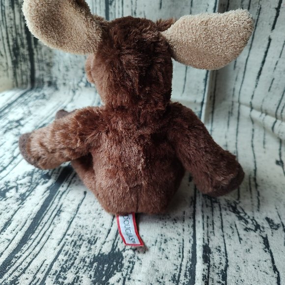 Douglas Moose Plush Toy Stuffed Animal Brown 8" sitting - Picture 4 of 7